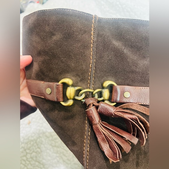 Vintage Brown leather upper boots size 9.5 to 10 fits very good condition - Picture 5 of 14